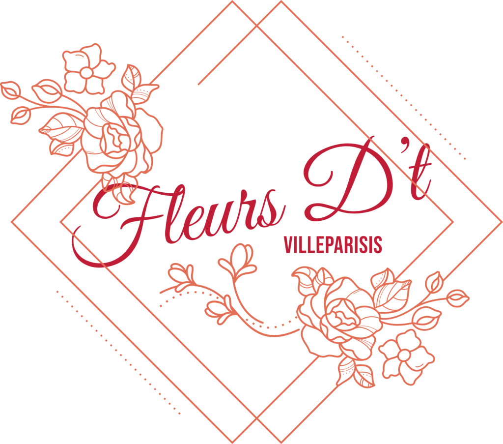 Logo sur fond transparent Fleurs D't - Fleuriste à Villeparisis