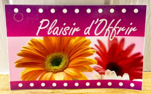 Carte Plaisir d'offrir - Fleurs D'T - Fleuriste à Villeparisis