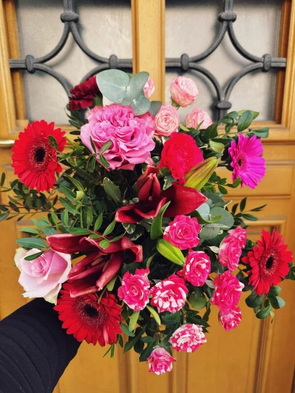 Bouquet Amour en rose - Fleurs d't - Fleuriste à Villeparisis