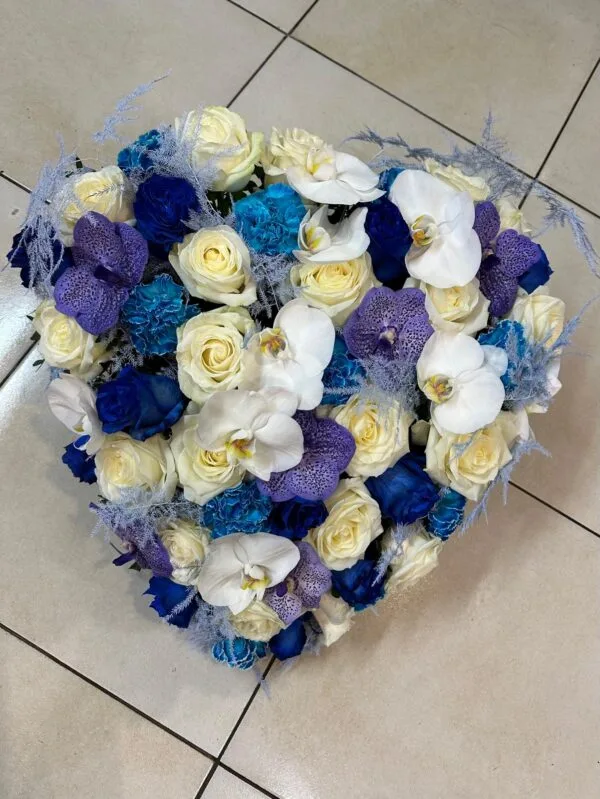 Cœur de deuil - Fleurs d't - Fleuriste à Villeparisis