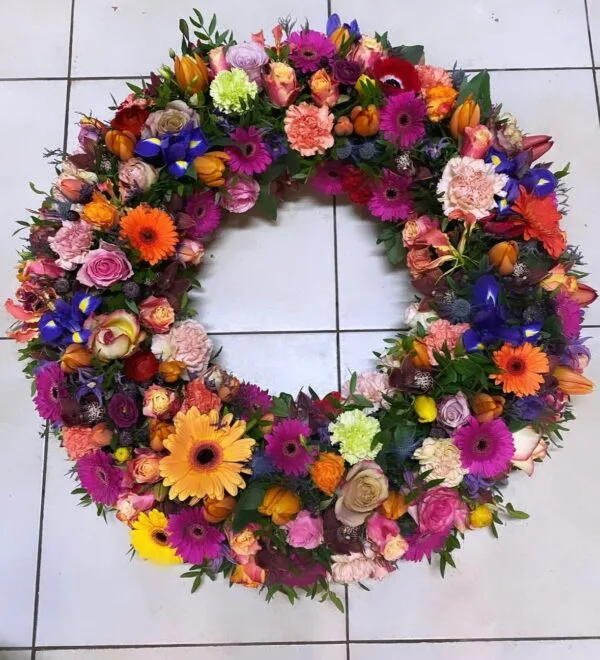 Couronne de deuil - Fleurs d't - Fleuriste à Villeparisis